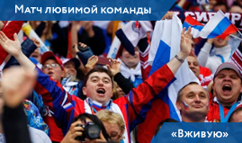 Болельщики сборной России, матч любимой команды вживую